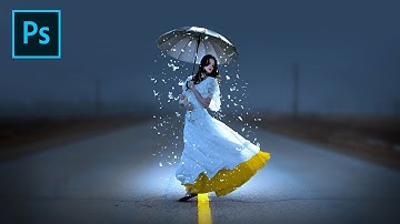 Make a Snow Umbrella Photo Manipulation Fantasy in Photoshop