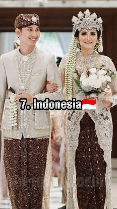 TOP 10 COUNTRIES WITH THEIR WEDDING DRESS #wedding