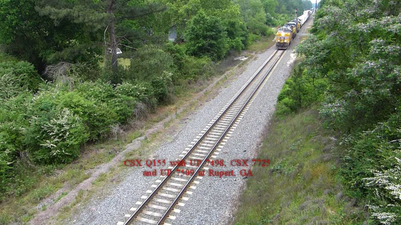bnsf 5729 CSX Q155 with UP/CSX/UP power