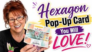 DIY Hexagon Pop Up Card That Actually Mails