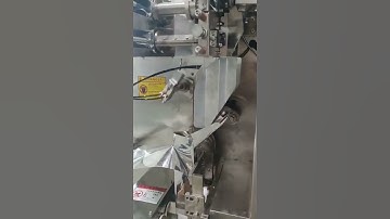 Automatic tea bag in plastic bag packaging machine testing video
