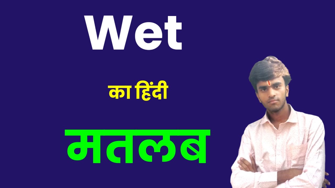 Wet Meaning in hindi। Wet Ka hindi meaning। Niranjan English Classes। 