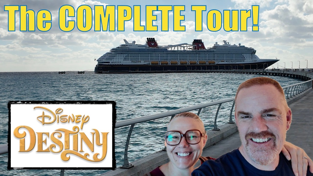 Disney Destiny COMPLETE Tour!!  Concierge, Restaurants, Lounges, Artwork and Ship Horns!