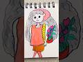 Pahadi Girl Drawinng Sketch Step by Step Pencil Trending YouTube Art2025 #shortsfeed #youtubeshorts