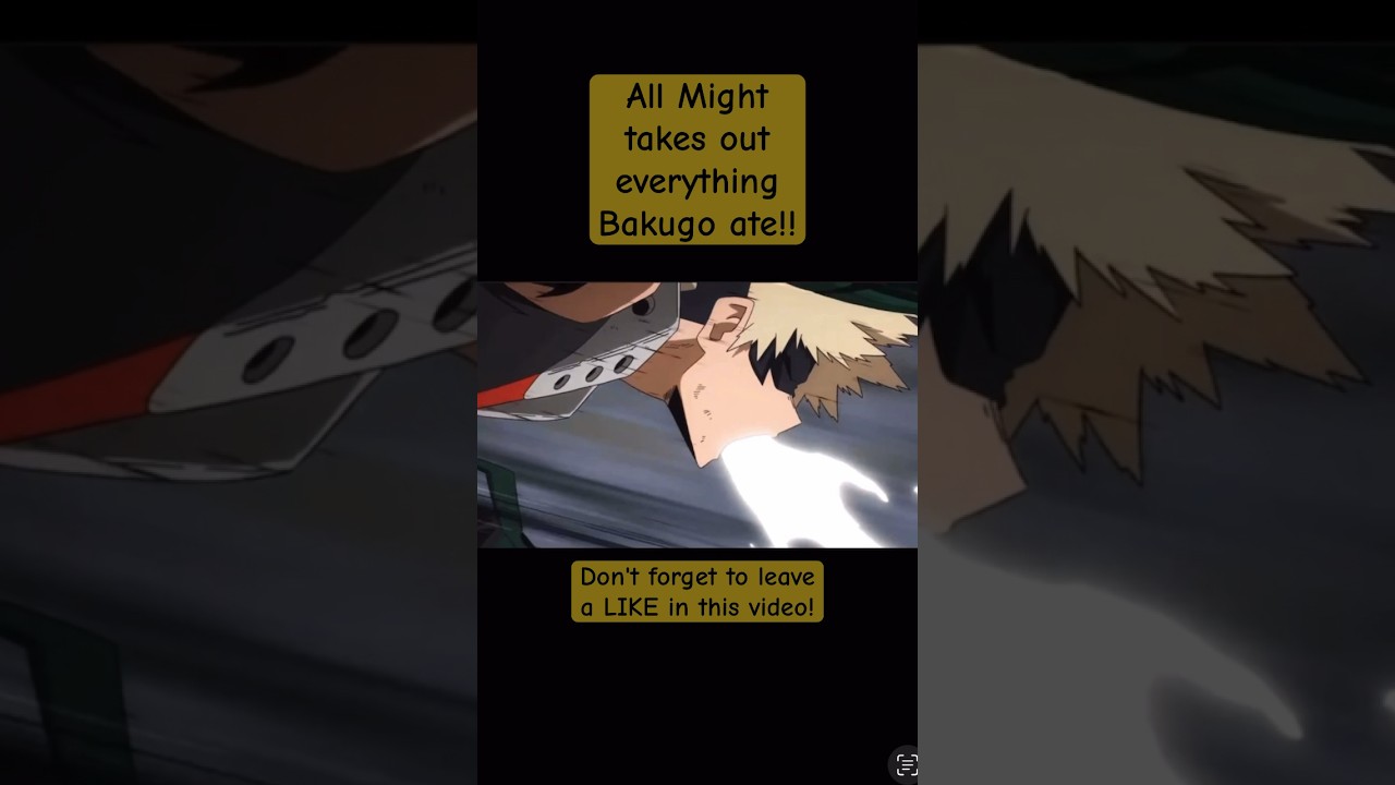 ALL MIGHT MAKES BAKUGO VOMIT!! | My Hero Academia