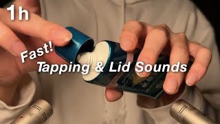 ASMR Fast Tapping & Lid Sounds | 1 Hour for Sleep / Work / Relax (No Talking)