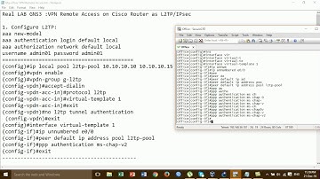 L2TP+IPSec VPN Remote Access on Cisco Router | Full Video