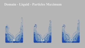 【Blender3.2】Domain - Liquid - Particles Maximum (Fluid/Liquid Simulation)
