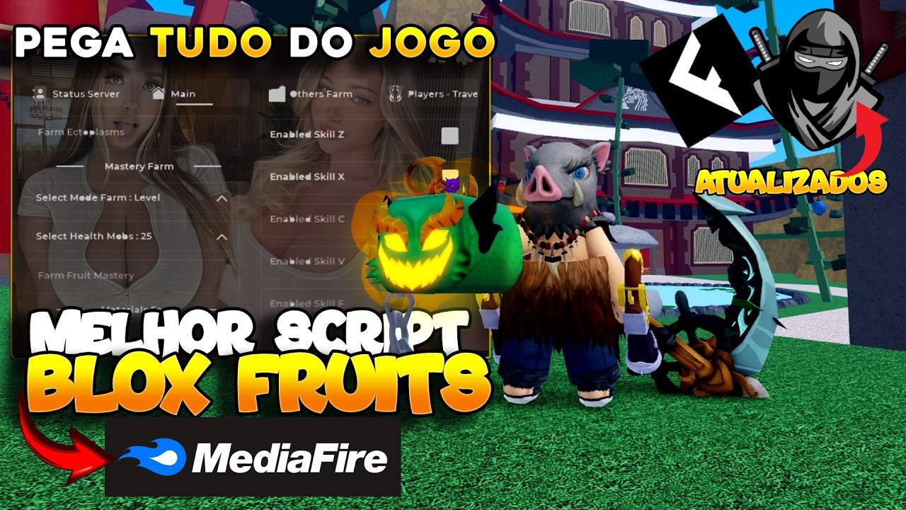 SAIU AGORA!!💥 NOVO SCRIPT BLOX FRUITS PARA CELULAR NOVAS FUNÇÕES AUTO FARM - (MOBILE e PC)