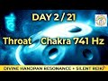 Day 2/21: Throat Chakra Expression | 741 Hz + Divine Handpan Resonance + Silent Reiki LIVE 🩵