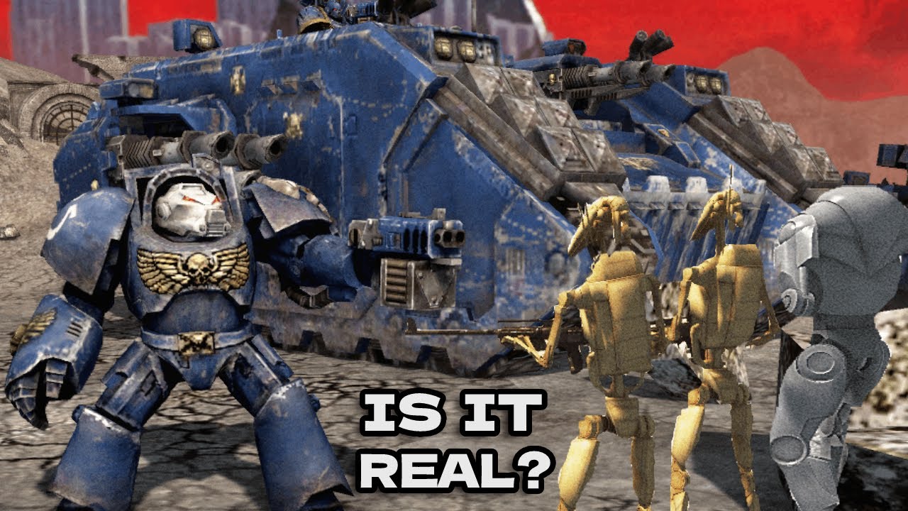 WARHAMMER 40K Vs STAR WARS Ultramarines Vs CIS Battle Droids Men warhammer 40k vs star wars ultramarines vs cis battle droids men