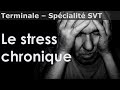 Stress chronique  svt  terminale