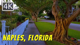 [4K] Evening Walk around Old Naples, Florida, September 2022, 4K Travel