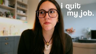 i quit my job to chase my dreams at 24 (story time)
