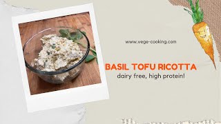 Basil Vegan Tofu Ricotta Cheese in one minute! by VegeCooking 25 views 1 year ago 1 minute, 9 seconds