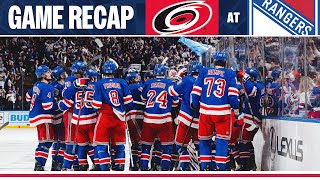 GAME HIGHLIGHTS | R2 G2: New York Rangers vs Carolina Hurricanes (5/7/24)