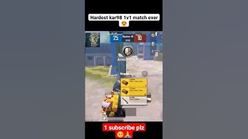 Hardest kar98 1v1 match ever 😍#part13 #shorts #bgmi #bgmishorts #ytshorts #trending #viral