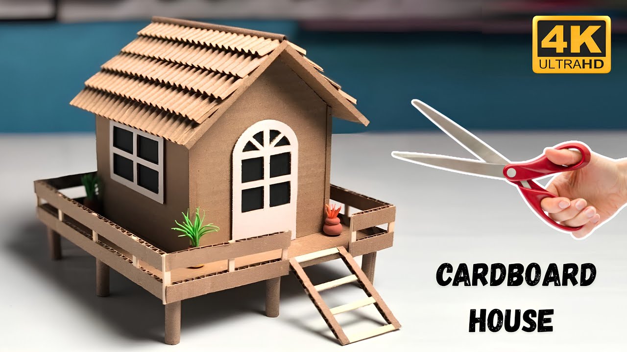 🏠 Amazing Cardboard House Craft | Best School Project Idea | Easy DIY Craft