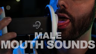 ASMR 3Dio Male Mouth Sounds - Beard ASMR