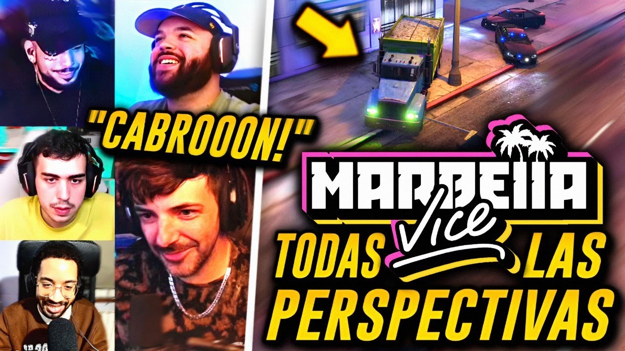 NEXXUZ ESCAPA de la POLICÍA en un CAMIÓN de BASURA (TODAS LAS PERSPECTIVAS) MARBELLA VICE 2