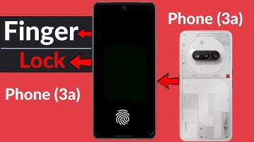 nothing phone 3a finger lock setting | how to set fingerprint in nothing phone 3a / kaha hota hai