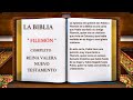 ORIGINAL: LA BIBLIA &quot; FILEMÓN &quot; COMPLETO REINA VALERA NUEVO TESTAMENTO