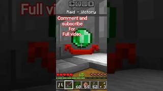 Minecraft easy raid farm #minecraft #short