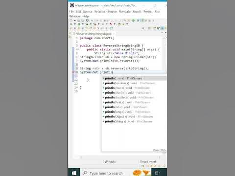 Reverse a string using StringBuilder and Buffer| #today | #trending |# ...