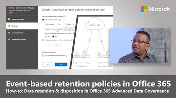 Trigger retention policies with Events in Advanced Data Governance
