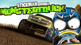 Stickman Downhill Monstertruck - Android Gameplay HD screenshot 3