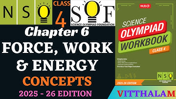 | Class 4 | NSO | Chapter 6 | Force | Work | Energy | Concepts | MTG | 2025 - 26 |