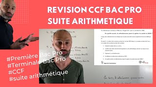  Préparer son CCF Bac Pro mathématiques - Suite arithmétique