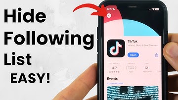How to Hide Following List on TikTok