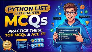Python List Chapter MCQ Practice Set 100 Questions | Class 12 Sem 3 WBCHSE | COMS & COMA | Rahul Sir