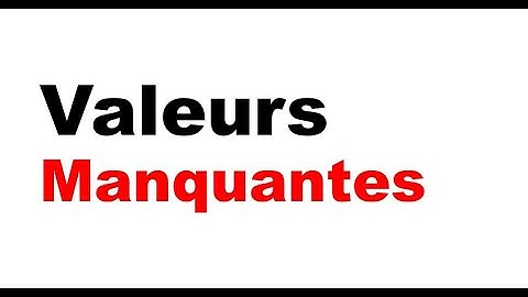 Graphiques des valeurs manquantes sur SPSS