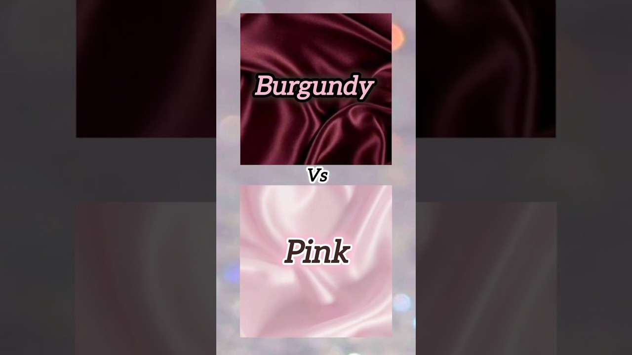 Burgundy Vs Pink ❤️🩷 Which one you like tell me in the comment? 