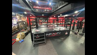New Fuji Elevated Boxing Ring installation at Infinity Fitness Gym