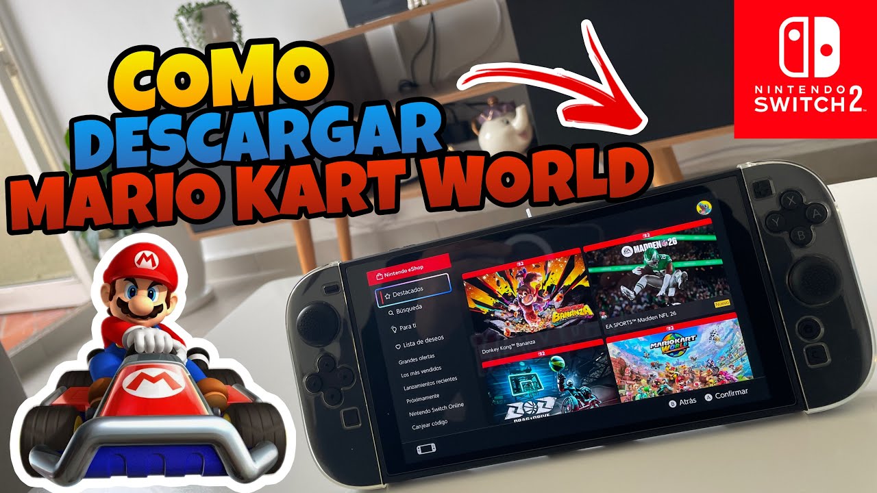 👉 Como DESCARGAR MARIO KART WORLD en NINTENDO SWITCH 2 ✅