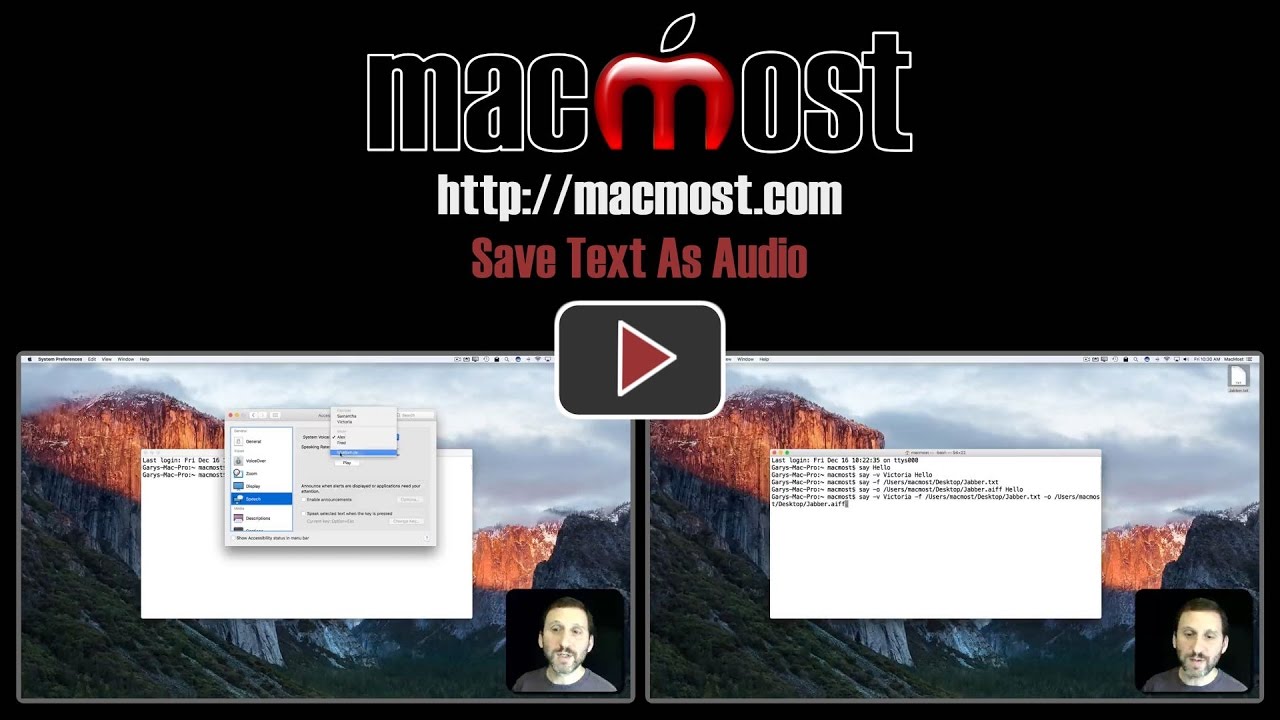 Save Text As Audio (#1298) - YouTube
