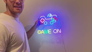 Basaneon Gamer Neon Sign, Dimmable Neon Controller Sign for Gaming Room Decor Review