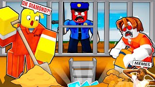 Roblox Dig to Escape Prison but We Found Out The SECRET ENDING👮 FUNNY MOMENTS