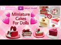 How to make miniature doll size cakes | diy Miniature Barbie doll Cakes | Craft Video 4