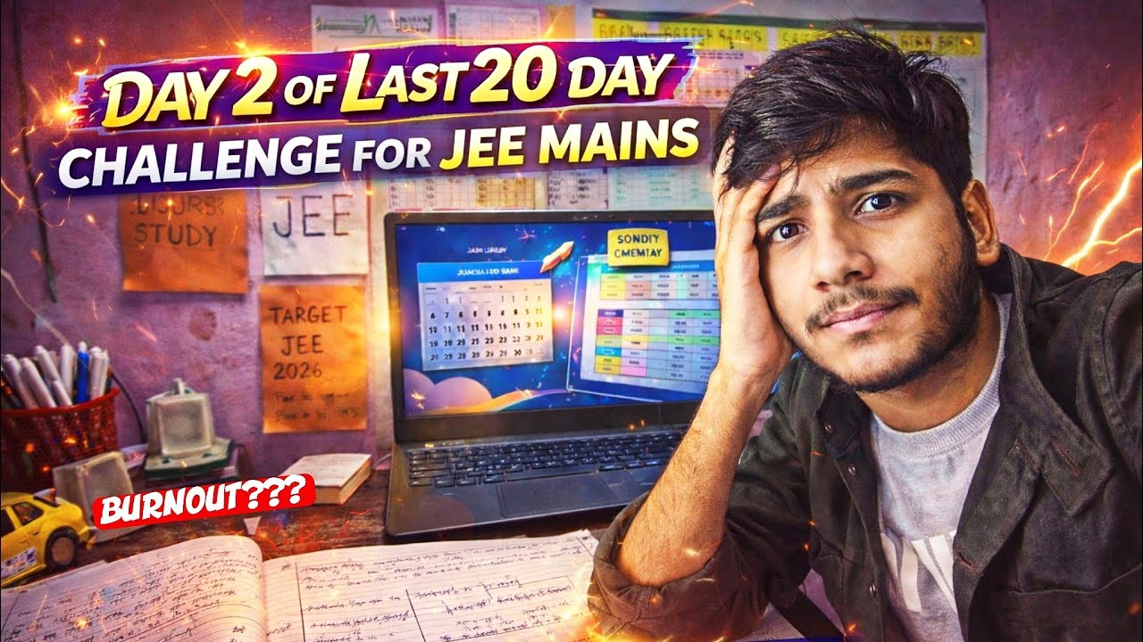 JEE 2026 final strike 😨 last 20 Days Challenge 🔥 - YouTube