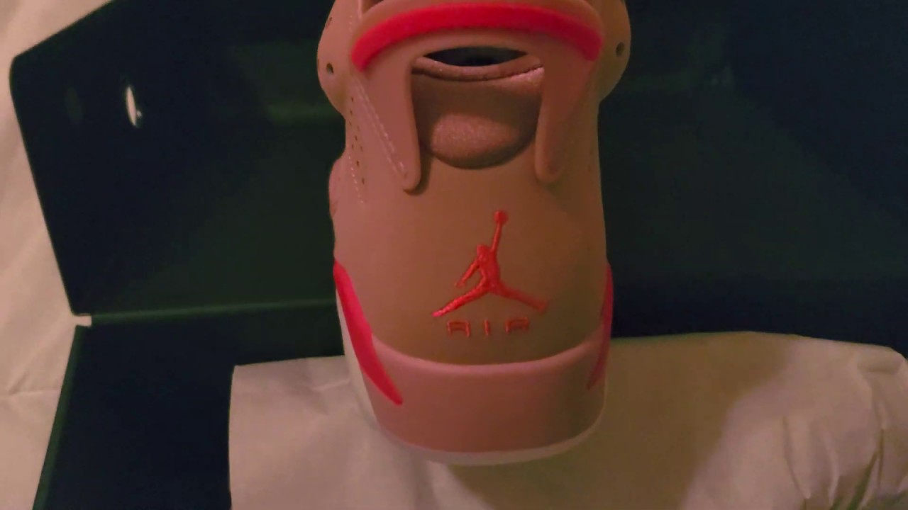 Aleali May Rust Pink Air Jordan Retro 6 NRG Unboxing
