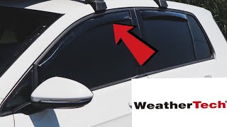 WeatherTech Window Deflectors For The MK7 GTI | Golf R!
