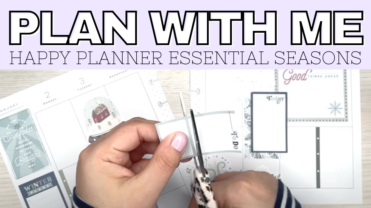 PLAN WITH ME | CLASSIC HAPPY PLANNER | WINTER THEMED SPREAD