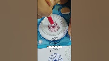 Easy small spirograph design | small size spirograph design #shortvideo #spirograph #spiraldesign