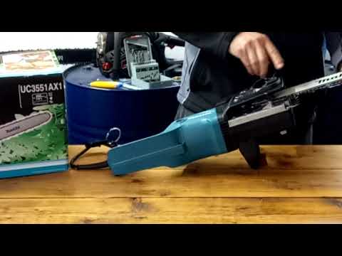 Makita UC3551AX1 chain saw UNBOXING