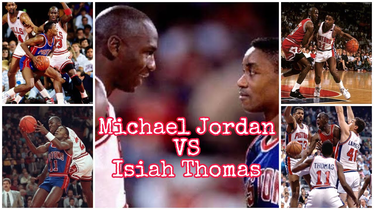 Michael Jordan VS Isiah Thomas Chicago Bulls VS Detroit Pistons Game