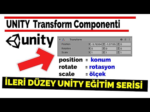 14-Component Nedir ? Transform Componentini tanıyalım | Unity Dersleri Türkiyedeki En Detaylı Eğitim